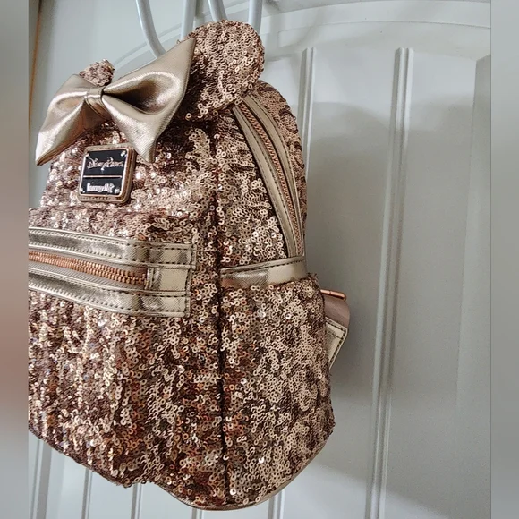 Loungefly rose gold sequin - Picture 3 of 6